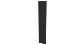 Крепежная планка 10x40x10 мм, 8019 серо-коричневый матовый