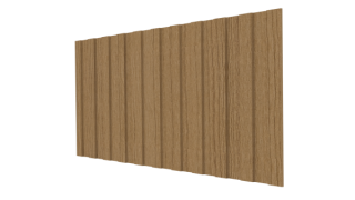 Профнастил С8 1200/1150x0,45 мм, Орех 3D