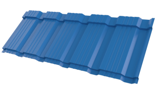 Профиль Пегас 1195/1130x0,45 мм, 5015 небесно-синий глянцевый