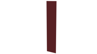 Крепежная планка 10x40x10 мм, 3011 коричнево-красный глянцевый