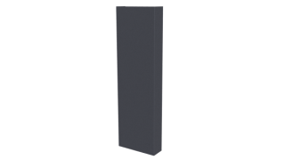 Декоративная накладка 20x60x20 мм, 7024 графитовый серый PUR Pruf