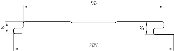 Лайн Про Изгиб 200/176x0,5 мм, 7047 телегрей 4 глянцевый