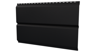 Л-брус 264/240x0,5 мм, 9005 черный янтарь стальной бархат
