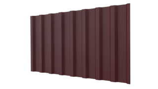 Профнастил С20B 1150/1100x0,45 мм, 3005 винно-красный матовый