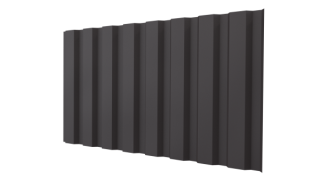 Профнастил С20A 1150/1100x0,5 мм, 8019 серо-коричневый матовый